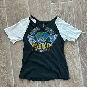 Van Halen V-Neck Baseball Tee